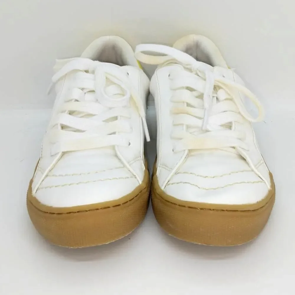 Universal Thread Women's White & Yellow Casual Designer Sneakers - sz. 7